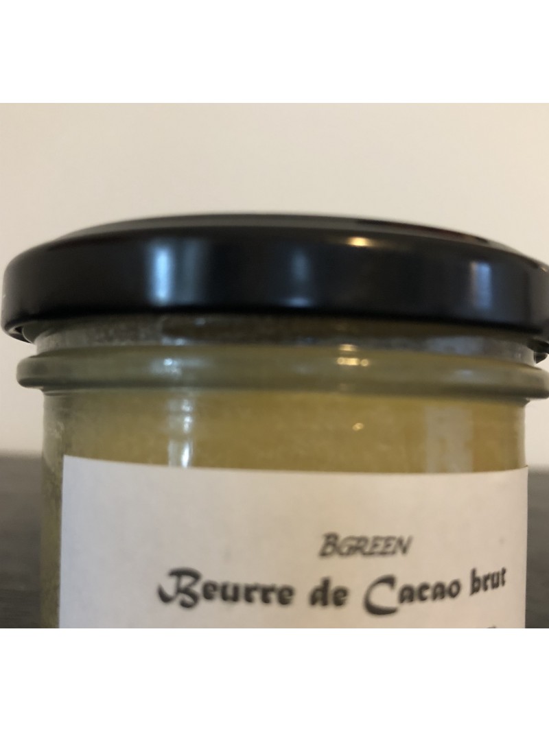 Le beurre de cacao brut